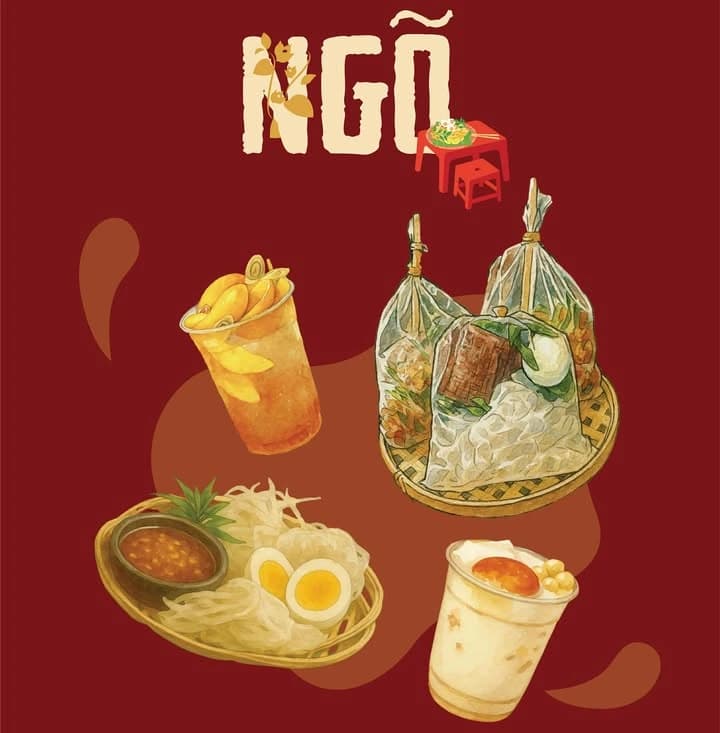 Ngõ Vietnamese food poster
